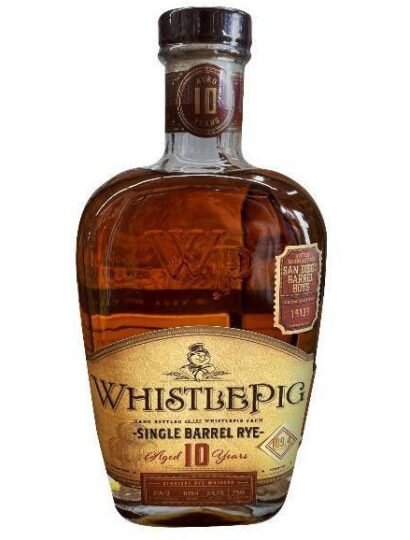 WhistlePig 10-year San Diego Barrel Boys Single Barrel Rye Whiskey 17-year #19139